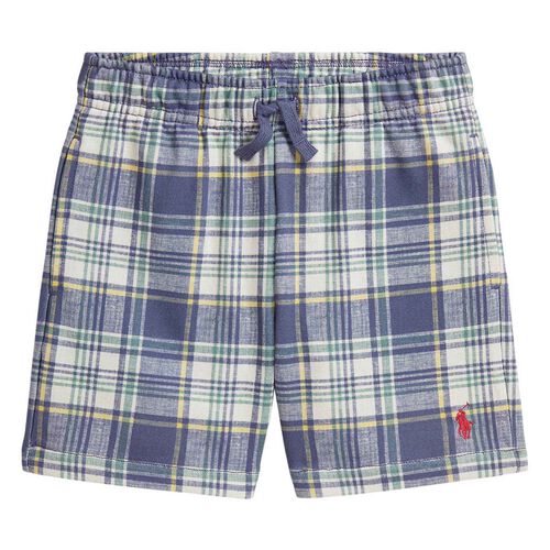 Polo Ralph Lauren Plaid French Terry Short 3-7Y